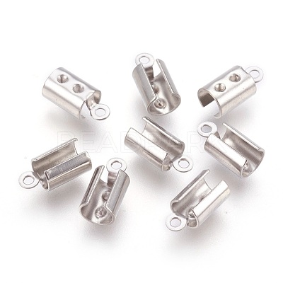Tarnish Resistant 304 Stainless Steel Folding Crimp Ends STAS-P207-03P-A-1