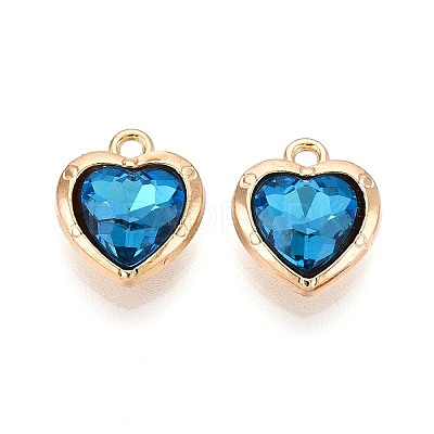 Alloy Rhinestone Charms PALLOY-T092-23G-03-1