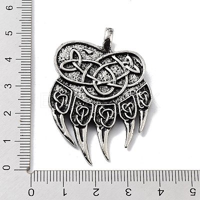 Tibetan Style Alloy Pendants TIBE-L012-020AS-1