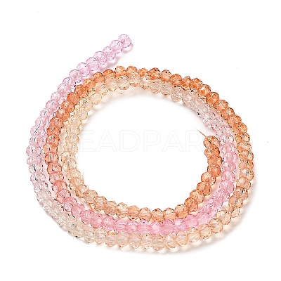 Transparent Painted Glass Beads Strands X1-DGLA-A034-T1mm-A20-1