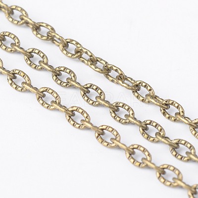 Iron Textured Cable Chains CHT104Y-AB-1