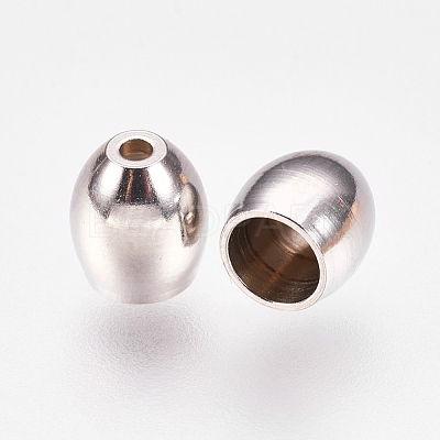 Tarnish Resistant 201 Stainless Steel Cord Ends STAS-L205-16P-1