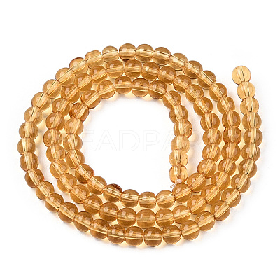 Transparent Glass Beads Strands GLAA-T032-T4mm-08-1