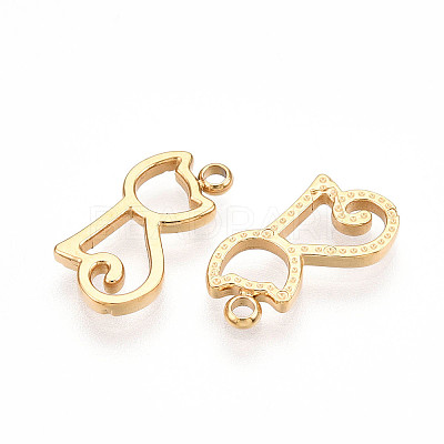304 Stainless Steel Charms STAS-L022-358G-1