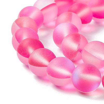 Synthetic Moonstone Beads Strands G-E573-01C-05-1