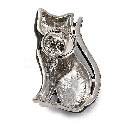 Cat Shaped Alloy Enamel Pins JEWB-Q045-03P-1