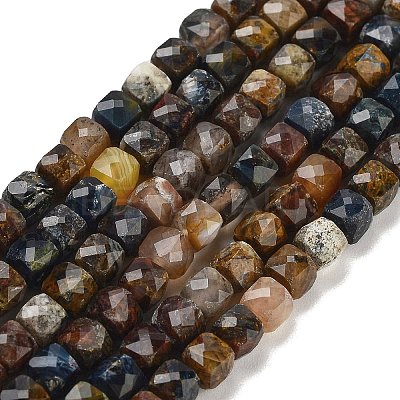 Natural Pietersite Beads Strands G-H042-A10-02-1