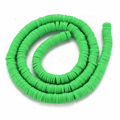 Handmade Polymer Clay Bead Strands CLAY-T002-6mm-43-1