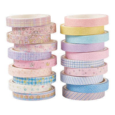 20 Rolls Paper Adhesive Tape Set DIY-TAC0023-42C-1