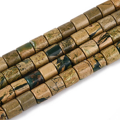 Natural Verdite Stone Beads Strands G-T141-89A-1