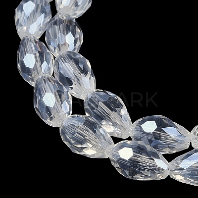 Transparent Electroplate Glass Beads Strands EGLA-N013-T4mm-B01-1