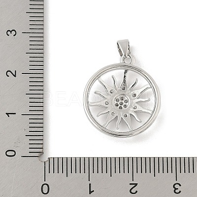 Brass Micro Pave Cubic Zirconia Pendants KK-Z111-01P-1
