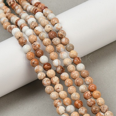 Dyed Natural Regalite/Imperial Jasper/Sea Sediment Jasper Beads Strands G-B124-C04-11-1