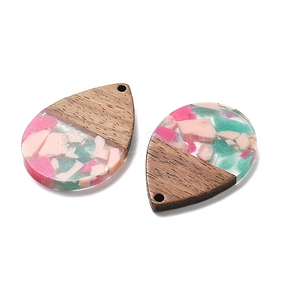 Resin and Walnut Pendants FIND-R051-15C-1