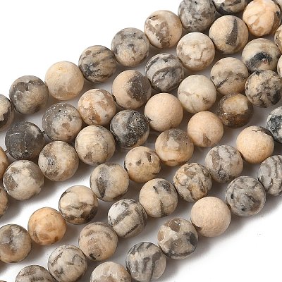 Natural Feldspar Bead Strands G-P295-06-8mm-1