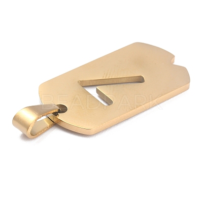 Ion Plating(IP) 304 Stainless Steel Pendants STAS-O127-D07-1