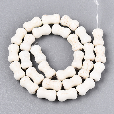 Synthetic Howlite Beads Strands G-N352-12-1