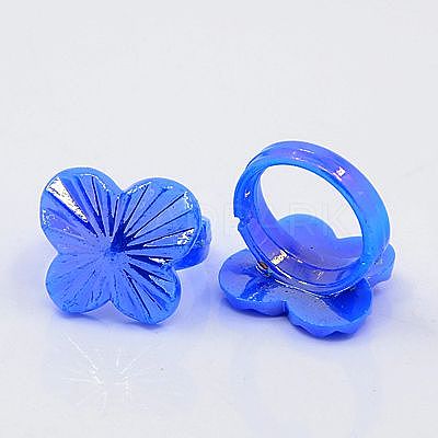 Valentines Day Gifts Kids Acrylic Rings RJEW-S618-M-1