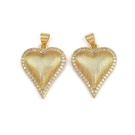 Brass Micro Pave Cubic Zirconia Pendants ZIRC-I367-07G-16-1