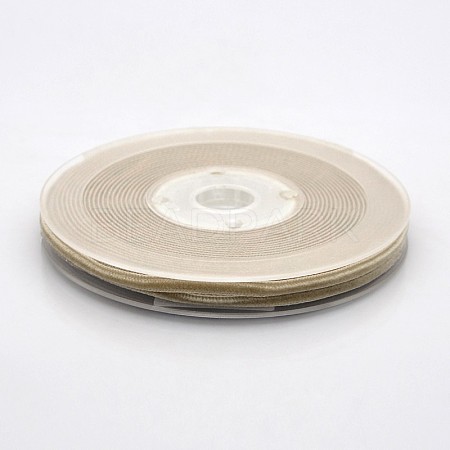 Polyester Velvet Ribbon for Gift Packing and Festival Decoration SRIB-M001-7mm-836-1