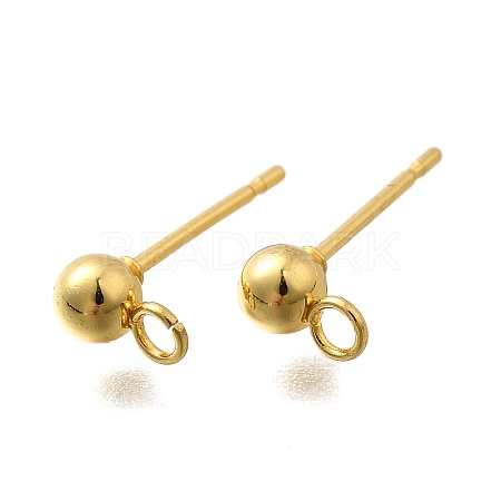 201 Stainless Steel Stud Earring Findings STAS-R156-01G-05-1