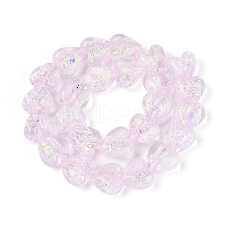 Handmade Foil Lampwork Beads Strands FOIL-T008-08C-1