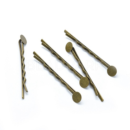 Iron Hair Bobby Pin Findings IFIN-L032-06AB-NF-1