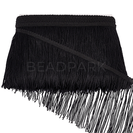 10 Yards Polyester Tassel Ribbon OCOR-WH0078-133-1