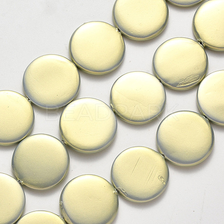 Shell Pearl Beads Strands SSHEL-R044-07A-1