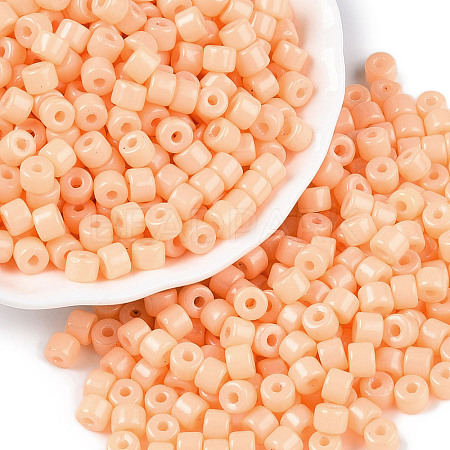 Opaque Baking Paint Glass Seed Beads SEED-T008-02D-1