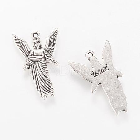 Tibetan Style Alloy Pendants TIBEP-Q063-73AS-RS-1