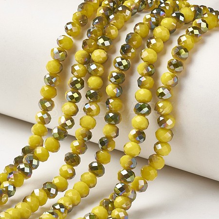Electroplate Opaque Glass Beads Strands LS-EGLA-A034-P6mm-S07-1