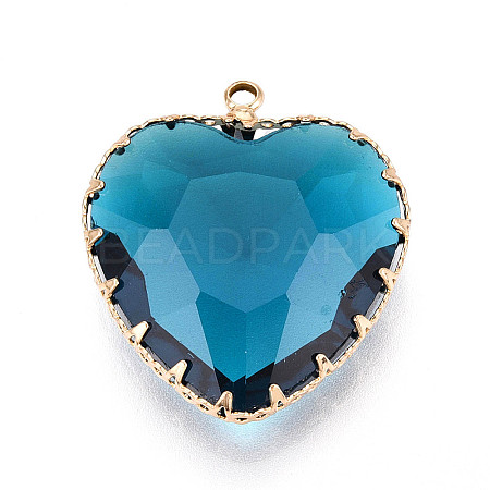 Transparent Glass Pendants KK-N283-01C-G-1