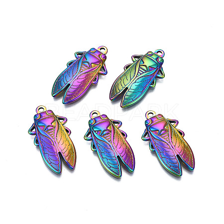Ion Plating(IP) 201 Stainless Steel Pendants X-STAS-S119-165M-1