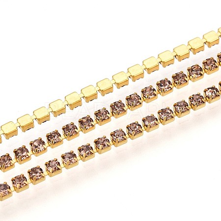 Iron Rhinestone Cup Chains CH-T006-02A-03-1
