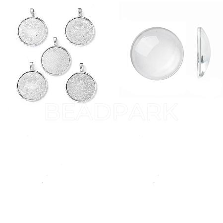 DIY Blank Tibetan Style Alloy Pendants Making Kit DIY-FS0005-80A-1