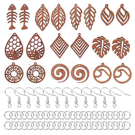 SUNNYCLUE DIY Hollow Out Dangle Earring Making Kit DIY-SC0021-41-1