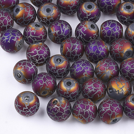 Electroplate Glass Beads EGLA-S178-03D-1