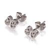 304 Stainless Steel Stud Earrings EJEW-N045-12P-1