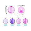 20Pcs 4 Colors Transparent Acrylic Beads MACR-TADJ0001-02A-4