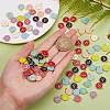 120Pcs 12 Colors Golden Plated Alloy Charms ENAM-SZ0001-64P-6