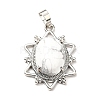 Natural Howlite Pendants G-B033-03P-22-2