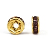 Brass Rhinestone Spacer Beads RB-A014-Z6mm-10G-3