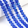 Electroplate Glass Beads Strands X1-EGLA-A034-T8mm-L26-4