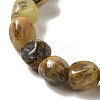 Natural Yellow Moss Agate Beads Strands G-B078-D13-01-4