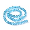 Electroplate Glass Beads Strands EGLA-S174-05-M-2