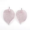 Electroplated Natural Leaf Big Pendants IFIN-Q119-03C-2