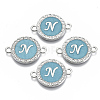 Alloy Enamel Links Connectors ENAM-TAC0003-01S-06N-1