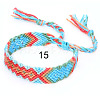 Cotton Braided Rhombus Pattern Cord Bracelet FIND-PW0013-003A-15-1