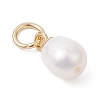 Natural Cultured Freshwater Pearl Rice Charms PALLOY-JF04830-4